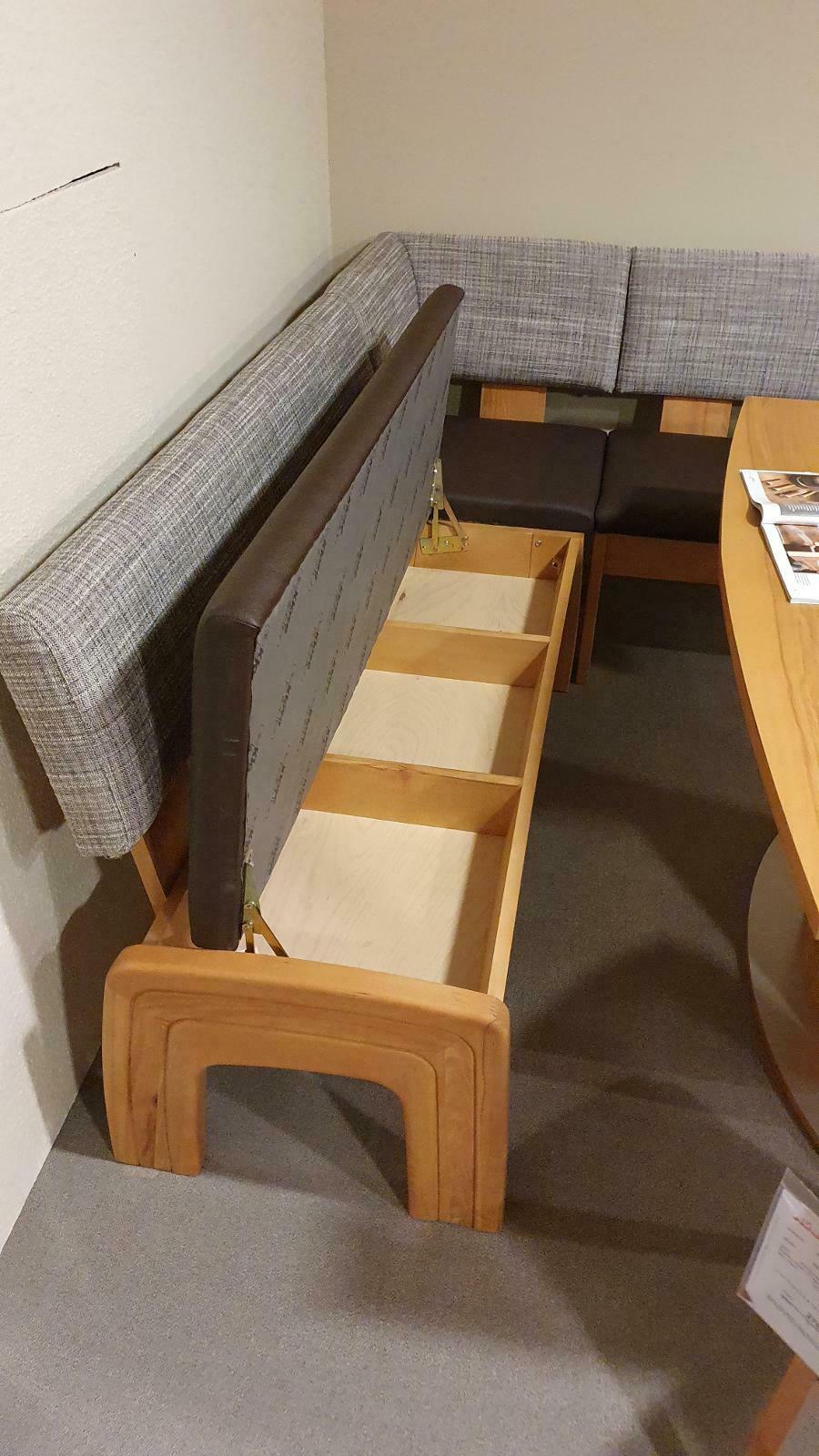 Eckbank Truhe Eckbankgruppe Buche inkl Tisch & Stühle Kernbuche