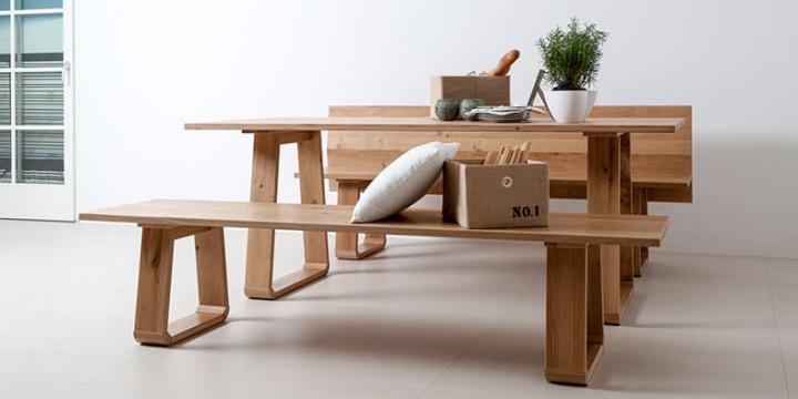 Colonia Tischgruppe von Gaderform nature living | Bank & Eckbank