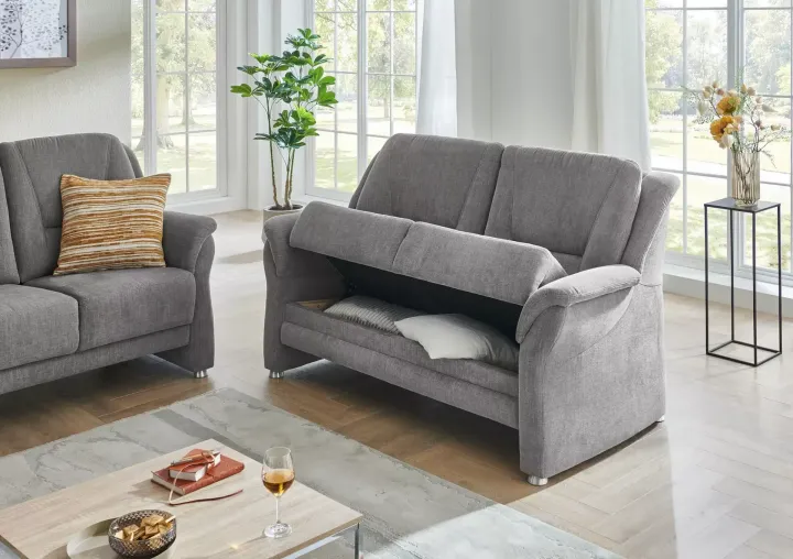 Polipol PP-PF19078 Polstergarnitur – Hochlehner Sofa in Grau