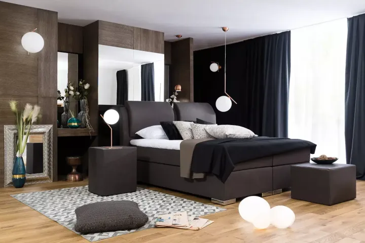 Boxspring Beverly u. Trendi Bettsystem Beverly von Dico Möbel | Boxspringbetten