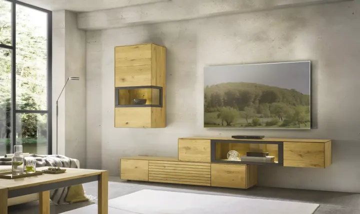 Decker Kulma Wohnwand – massiv & stilvoll