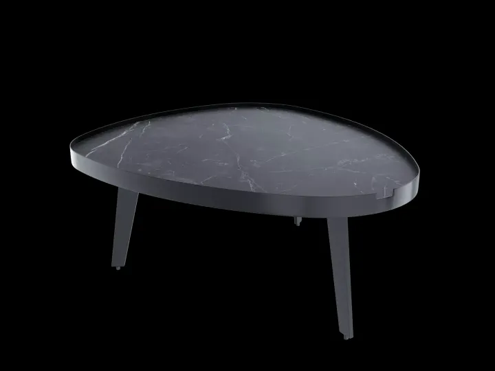 Capri Black von Akante | Couchtisch